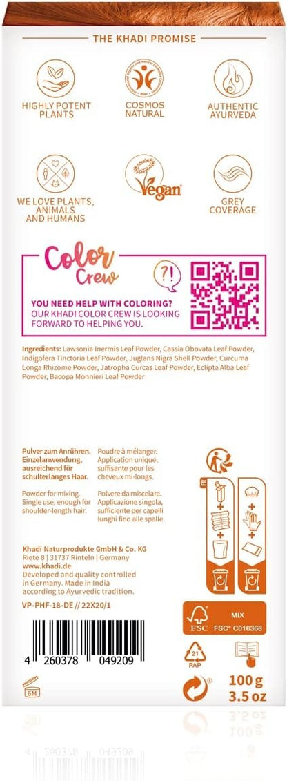 Khadi Herbal Color Cobre Brillante 100 g-6