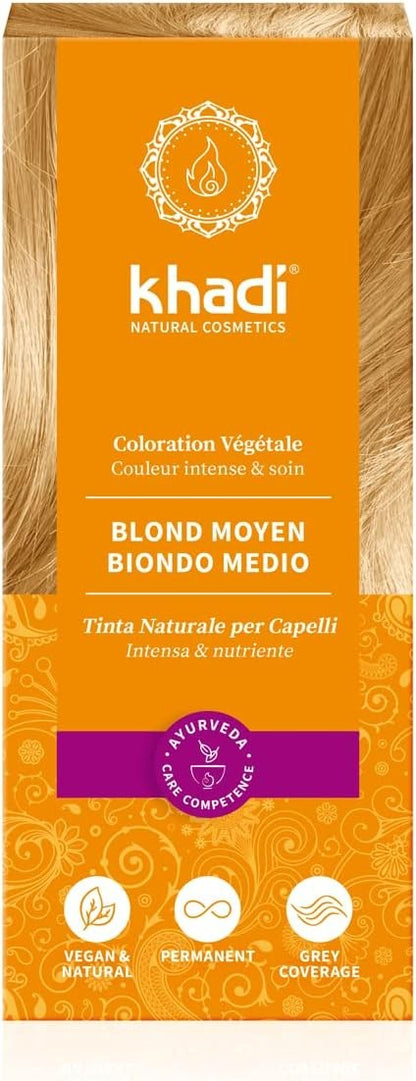Khadi Herbal Color Rubio Medio 100 g-2
