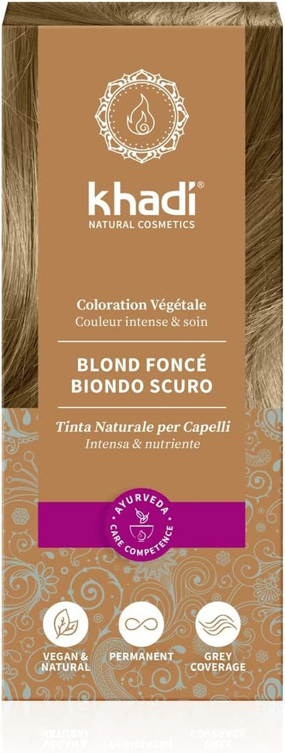 Khadi Herbal Color Rubio Oscuro/Ceniza 100 g-2