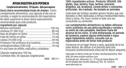 Viridian Ayuda Digestiva Alta Potencia 30 Vcaps-2