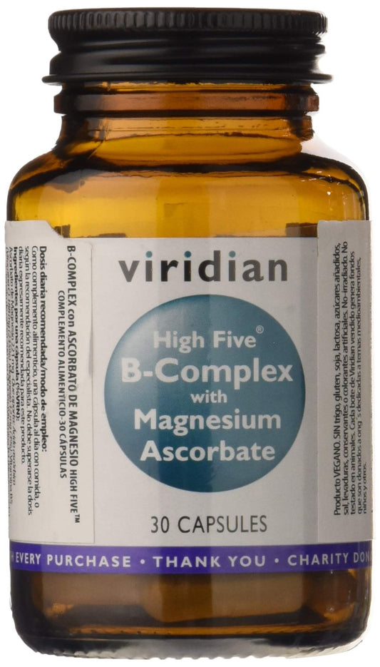 Viridian High Five B-Complex Con Ascorbato Mg 30 Vcaps-1
