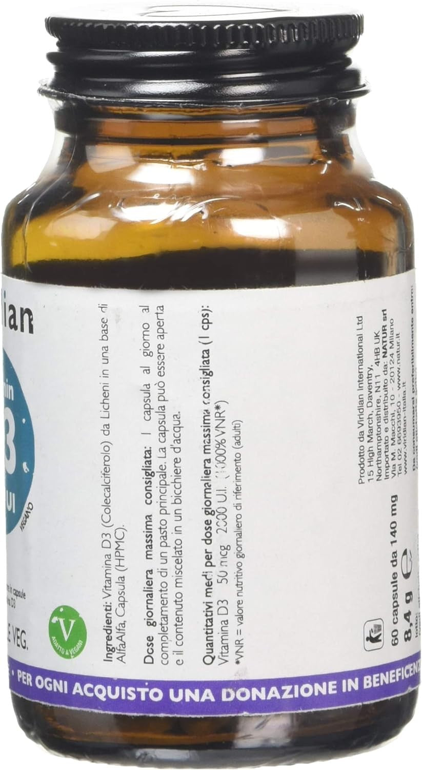 Viridian Vitamin D3 Vegana 2000 Iu 60 Vcaps-2