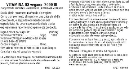 Viridian Vitamin D3 Vegana 2000 Iu 60 Vcaps-3