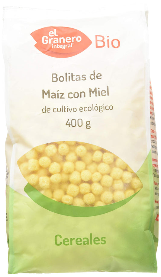 El Granero Integral Bolitas de Maíz Con Miel Bio 400 g-1
