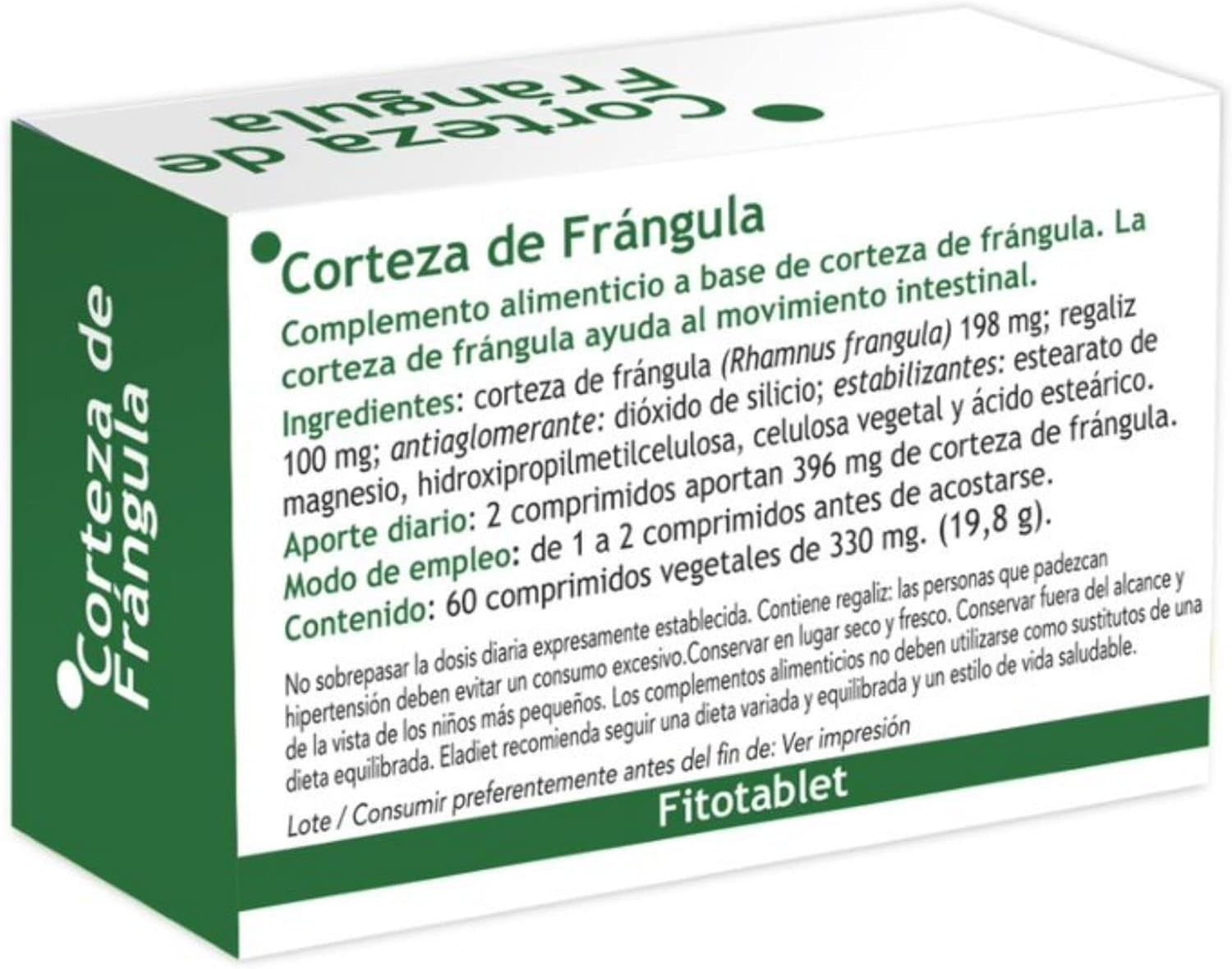 Eladiet Corteza de Frangula Fitotablet 60 Comprimidos-2