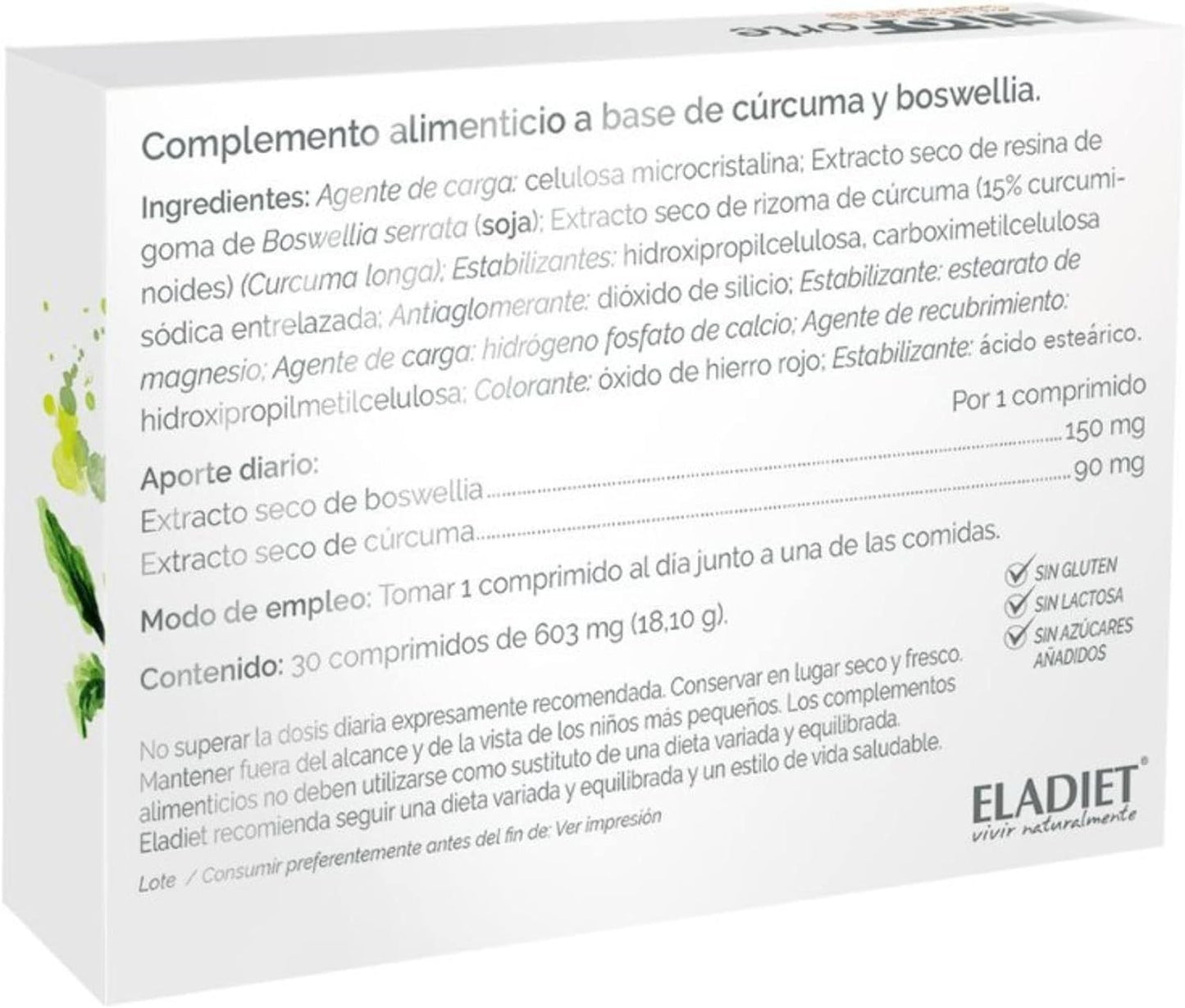Eladiet Fitoforte Curcuma 30 Comprimidosrimidos-2