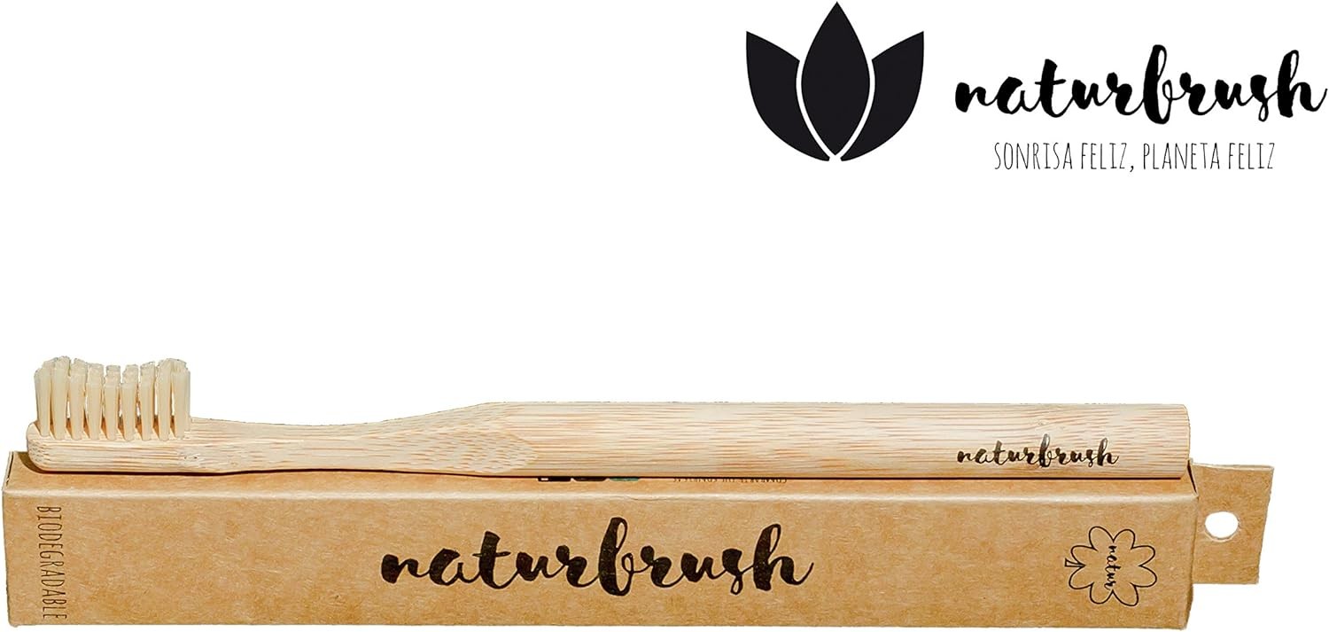 Naturbrush Cepillo de Dientes de Bambu Adulto Natural-3