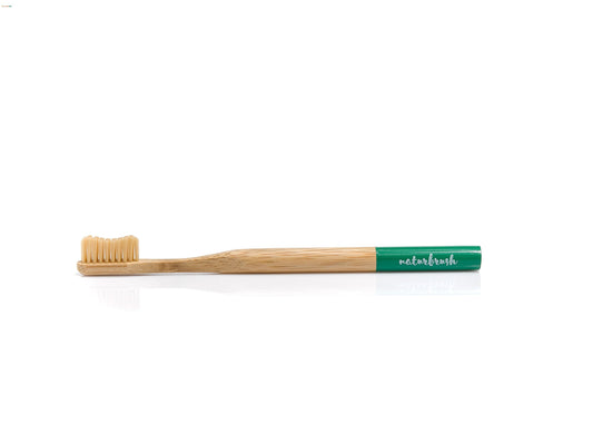 Naturbrush Cepillo de Dientes de Bambu Adulto Verde-1