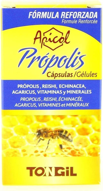 Tongil Apicol Propolis 40 Cápsulas Vegetales-1
