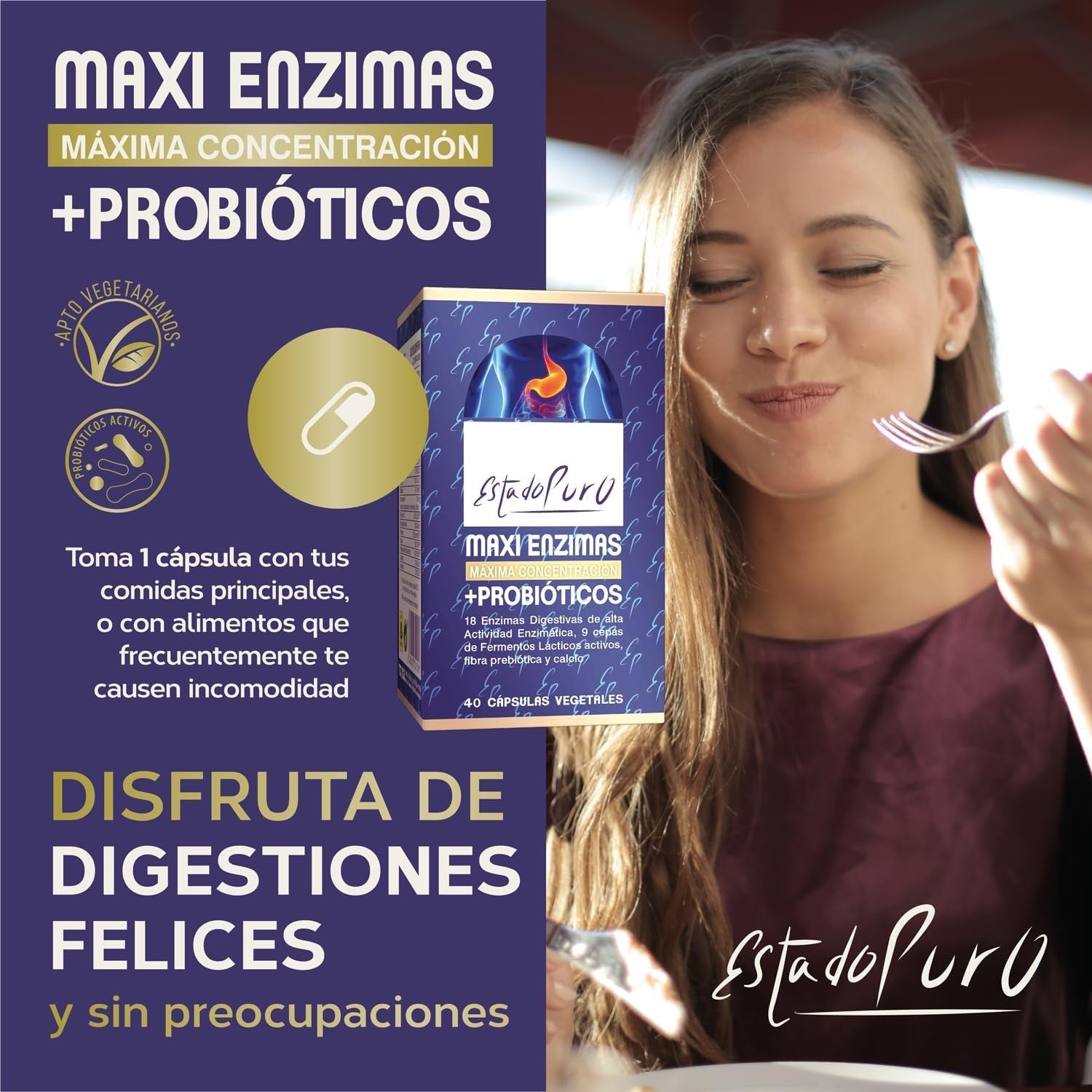 Tongil Estado Puro Maxi Enzimas Con Probioticos 40 Vcaps-7
