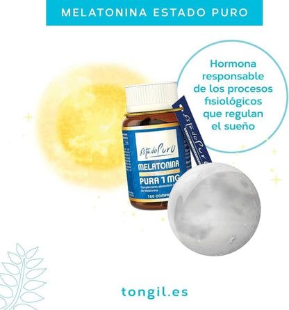 Tongil Estado Puro Melatonina 1 Mg 180 Comprimidos-2