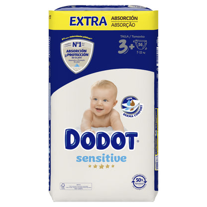 Dodot Sensitive Extra-Jumbo Pack Talla 3 - 56 uds.-2