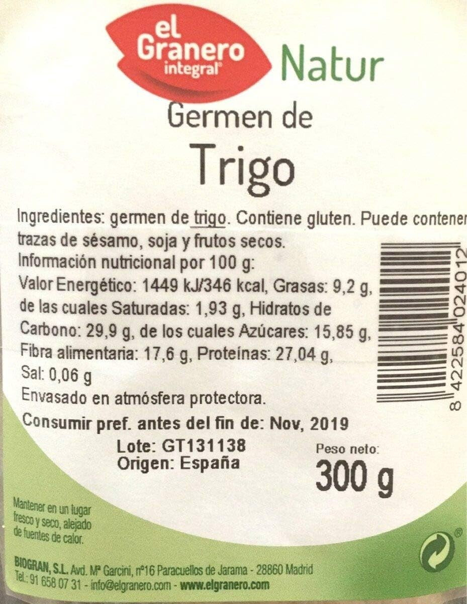 El Granero Integral Germen De Trigo 300 g-2