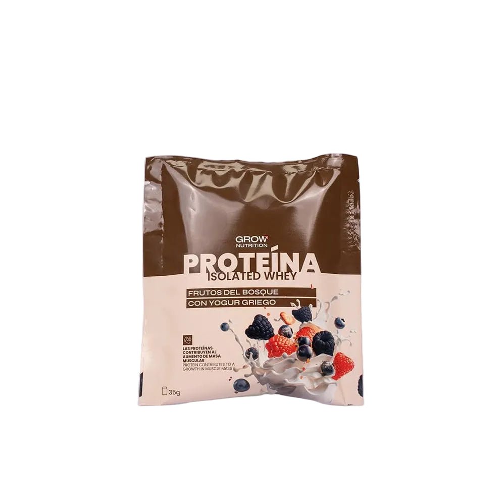Grow Nutrition Whey Protein Einzeldosis Waldfruechte Joghurt – 35g