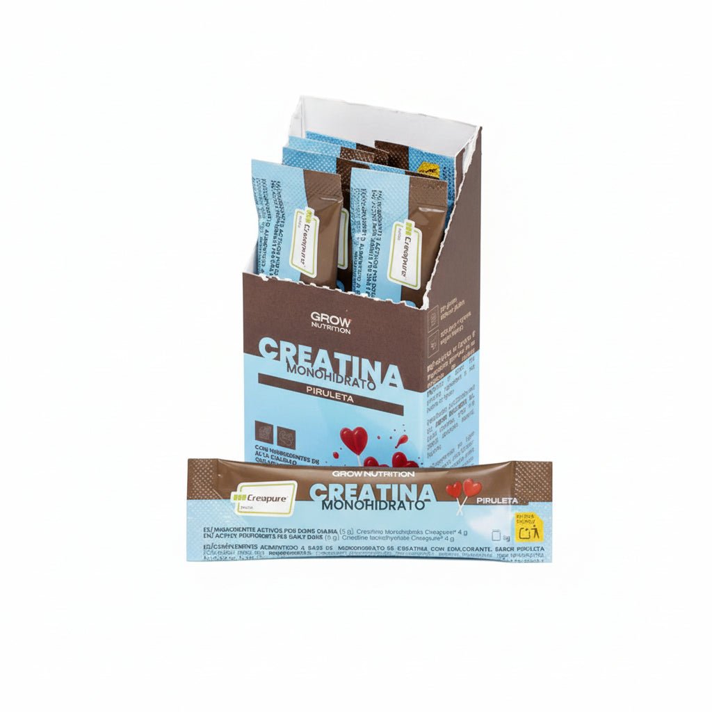 Grow Nutrition Creatina Creapure Monohidrato Piruleta Pack 5g x 10 sobres