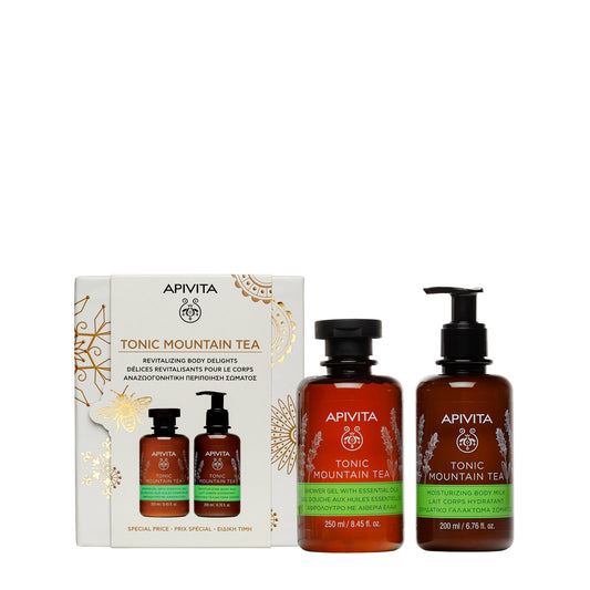 Apivita Gel De Ducha Tonic Mountain Tea 250ml + Latte Corpo 200ml