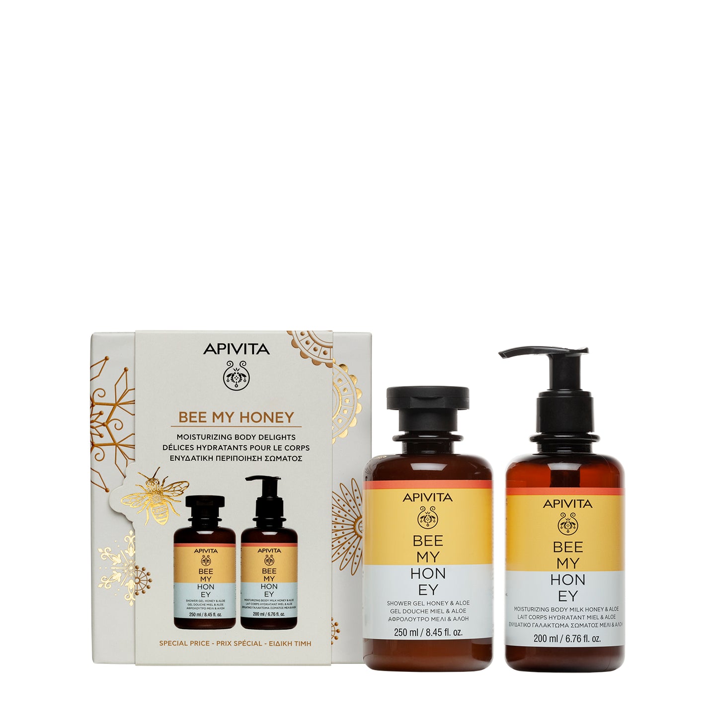 Apivita Bee My Honey Gel De Bagno 250ml + Latte Corpo 200ml