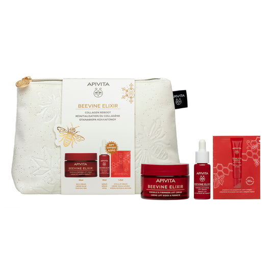 Apivita Beevine Elixir Creme Lift y Firmeza Textura Rica 50ml + Sérum 10ml + Contorno de Olhos 1,5ml