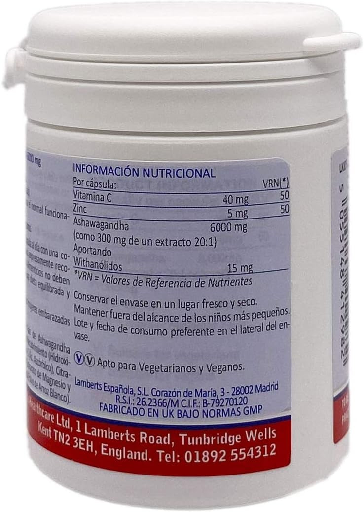 Lamberts Ashwagandha 6000 Mg 60 Cápsulas-3
