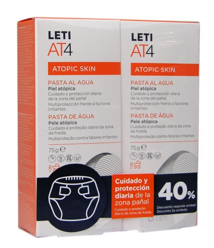 LETI AT4 Pasta al Agua Piel Atópica 2x75g-2