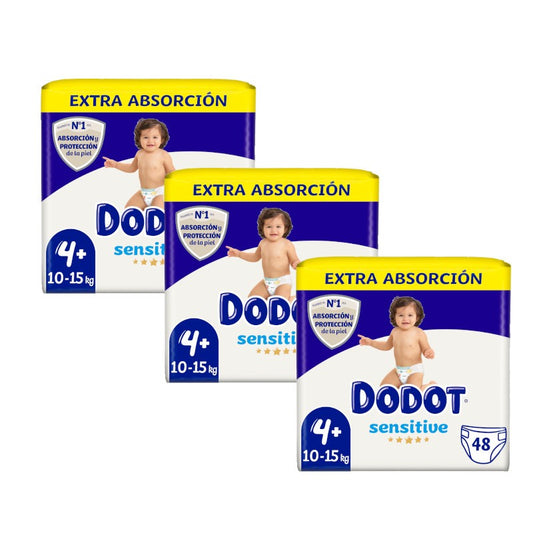 Dodot Sensitive Extra Jumbo Pack Talla 4+ 3x48unidades-1
