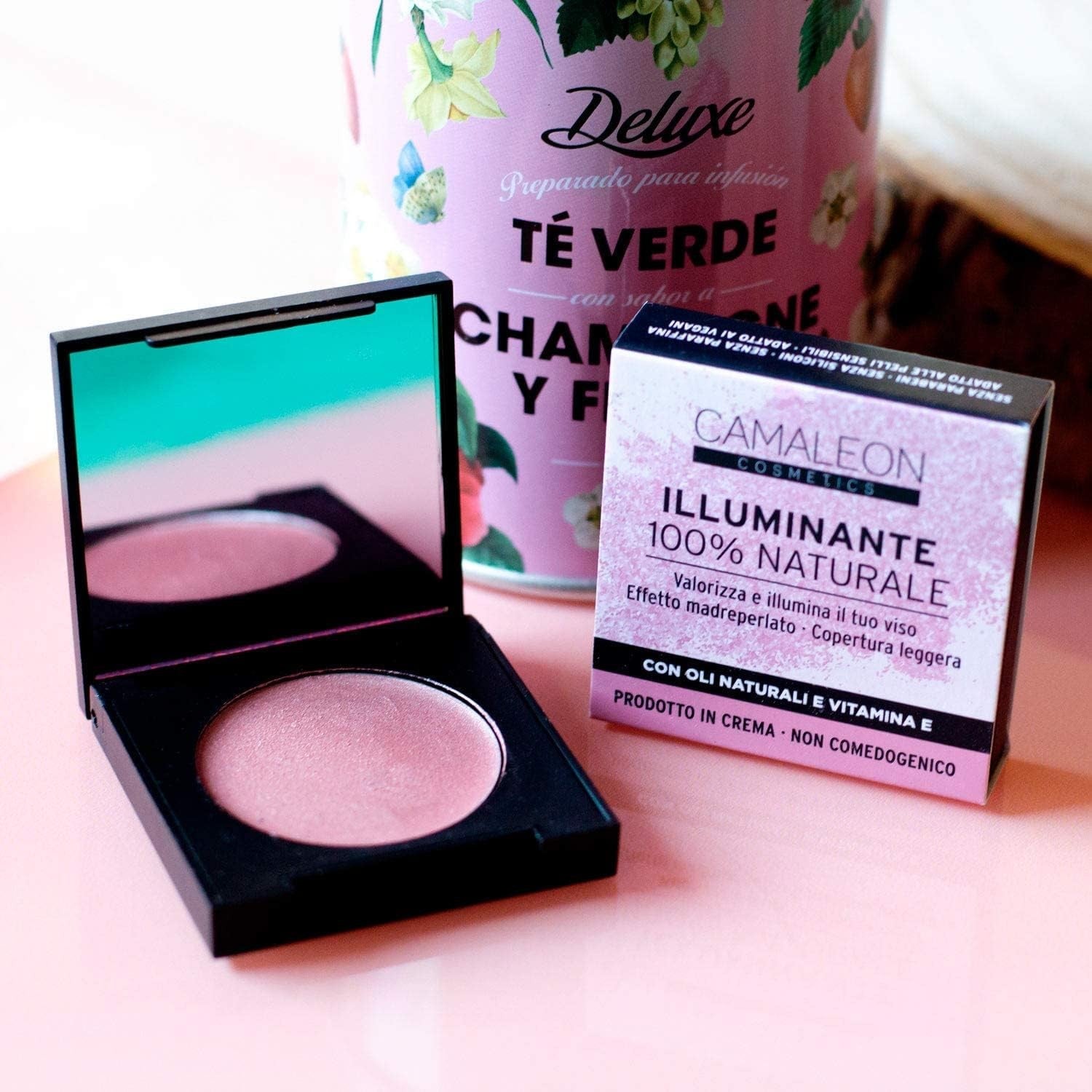 Camaleon Iluminador 100%Natural Tono Rosa-3