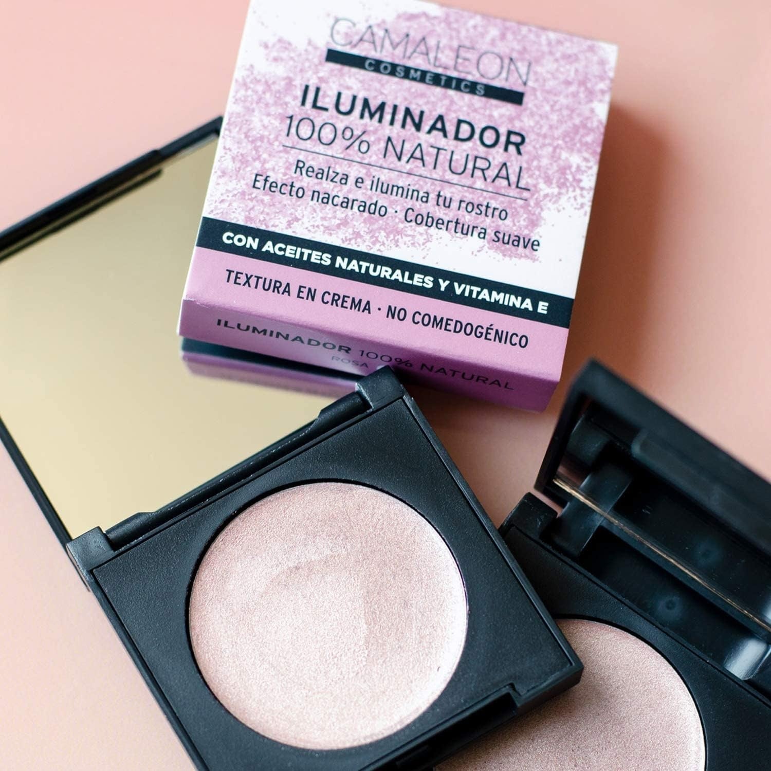 Camaleon Iluminador 100%Natural Tono Rosa-4