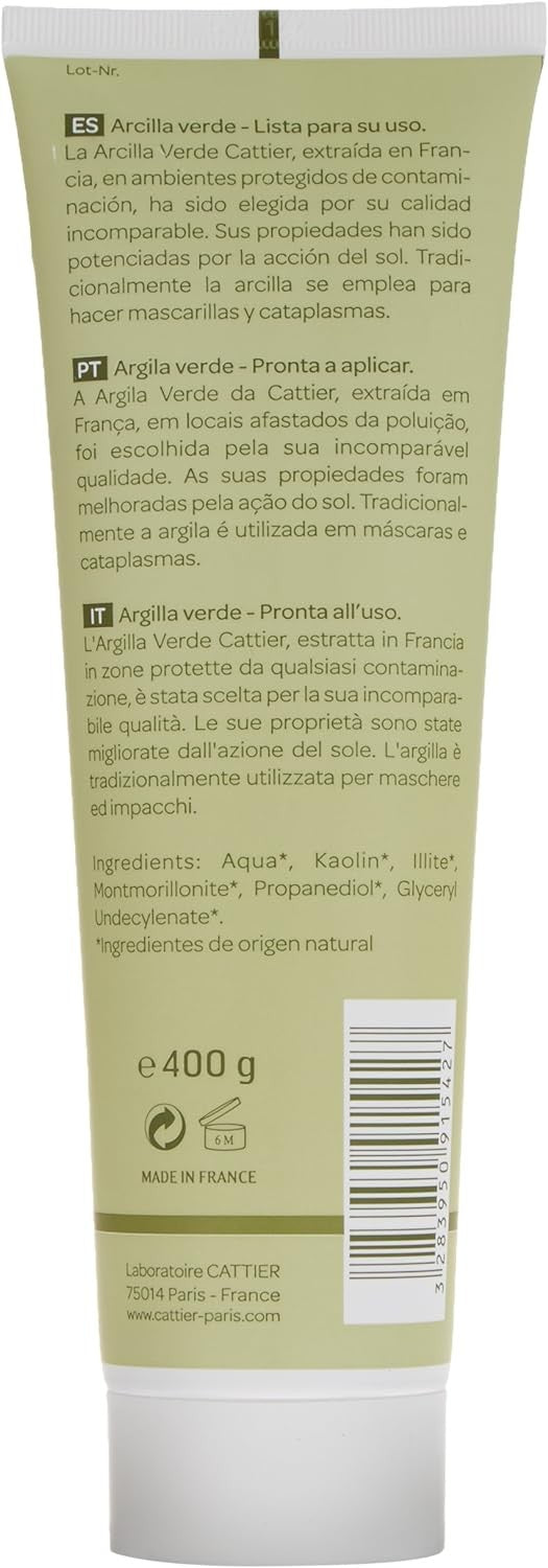 Cattier Arcilla Verde Tubo 400 Gr-4