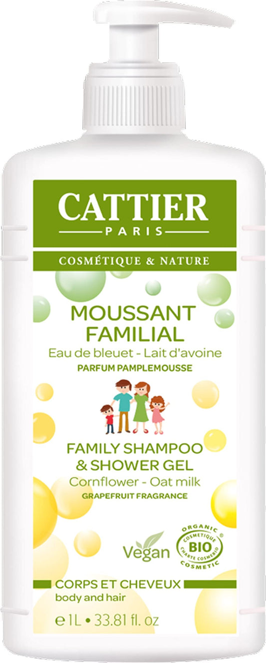 Cattier Gel De Ducha Y Champu Familiar 1 L-1