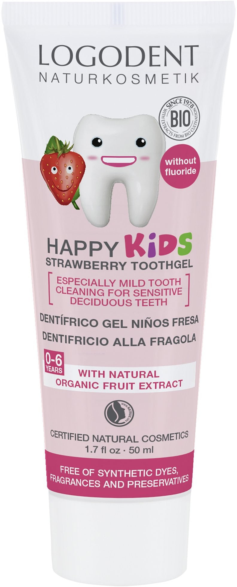 Logona Dentifrico Niðos Fresa ( Sin Fluor ) 50 Ml-1