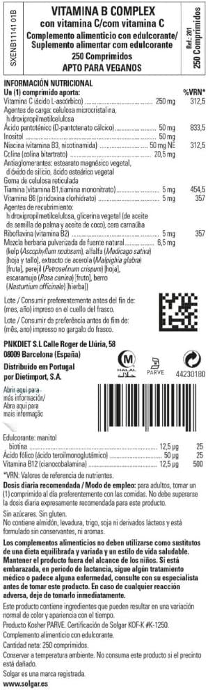 Solgar B-Complex Con Vit. C 250 Comp (B12)-2