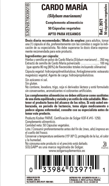 Solgar Cardo Mariano 50 Vcaps-2