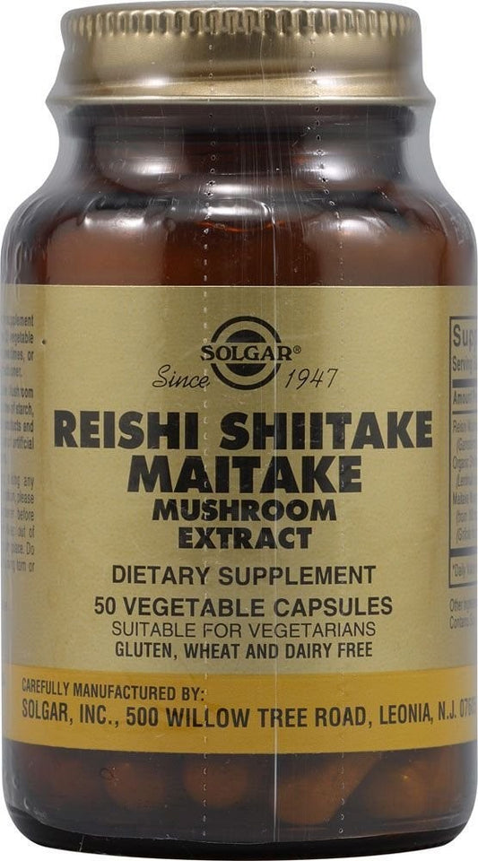 Solgar Reishi-Shiitake-Maitake 50 Vcaps-1