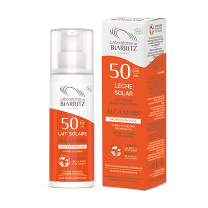 Lab Biarritz Leche Solar Spf50 Alga Maris 100 ml-1