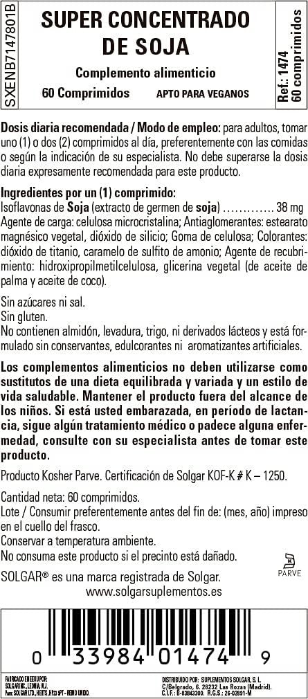 Solgar Isoflavonas Concentrado 60 Comprimidos-2