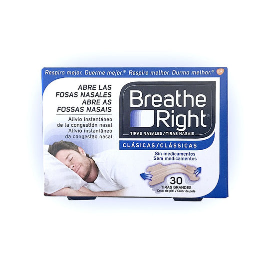 Breathe Right Tiras Nasales Clásicas Grandes. (30 unid)-1