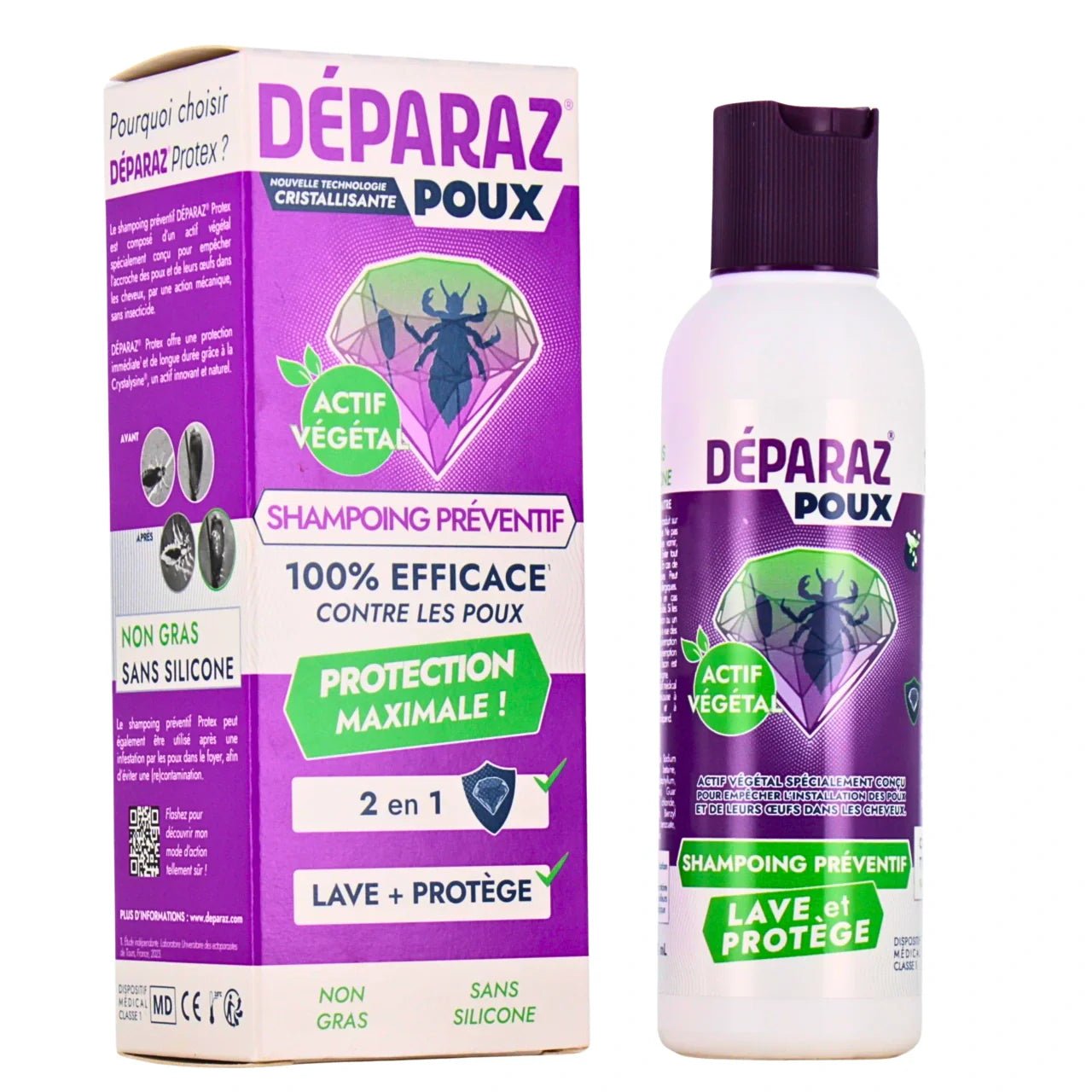 Deparaz Shampoing Preventif Protx 150ml