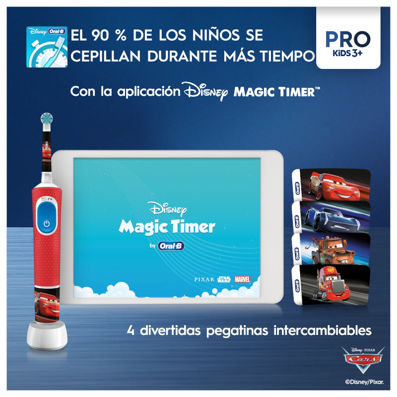 ORAL-B Cepillo Recargable Vitality Pro Kids Box Cars + Estuche-12