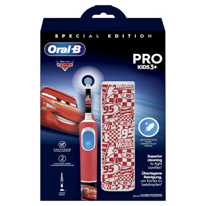 ORAL-B Cepillo Recargable Vitality Pro Kids Box Cars + Estuche-3