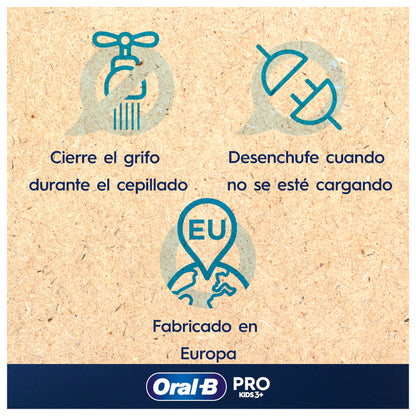 ORAL-B Cepillo Recargable Vitality Pro Kids Box Cars + Estuche-6