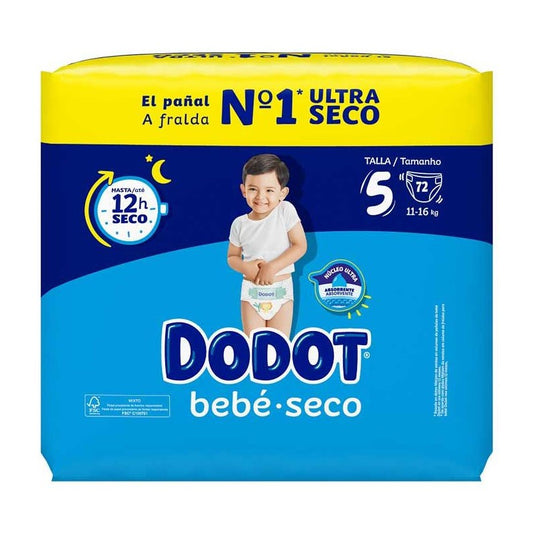 DODOT Bebé Seco Jumbo Pack Talla 5 (72 uds)-1