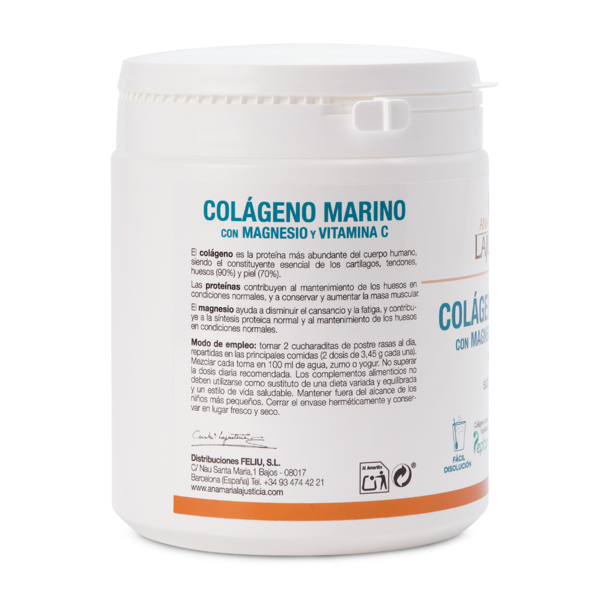 Ana María Lajusticia Colágeno + Magnesio + Vit. C Sabor Sandía 350g