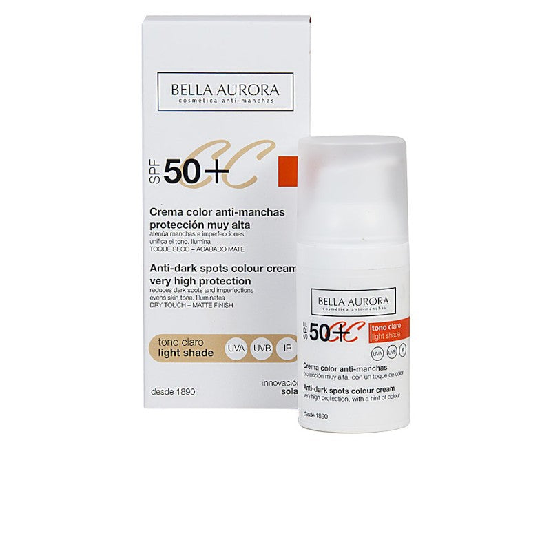 Bella Aurora Cc Cream Anti-Manchas Spf50+ Tono Claro-1