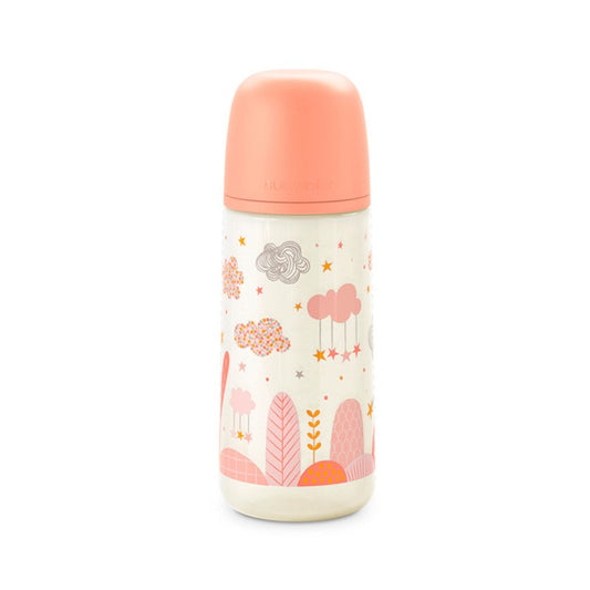 SUAVINEX Biberón 360ml Tetina Fisiológica SX Pro Flujo Denso (L) - Bosque Coral-1
