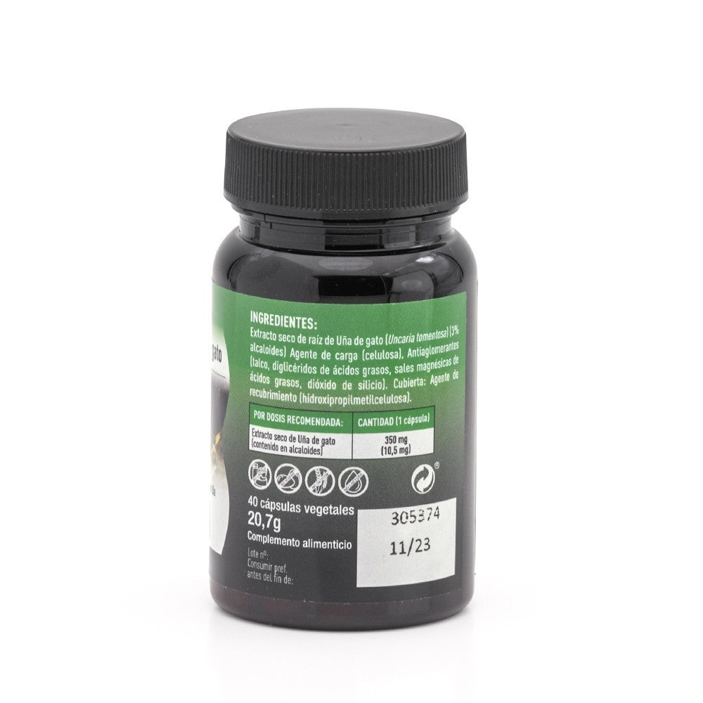 Plameca Capsudiet Uña de Gato 40 cápsulas vegetales-3