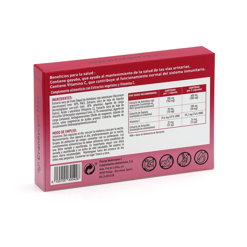 Plameca Cranbycyst Max 30 cápsulas vegetales-3
