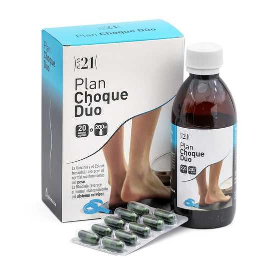Plameca Plan Choque Dúo 20 cápsulas vegetales + 200 ml-1