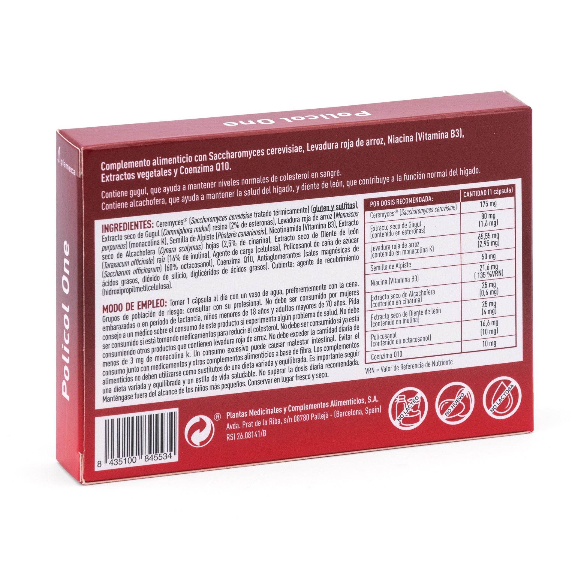 Plameca Policol One Fórmula Mejorada 30 cápsulas vegetales-3