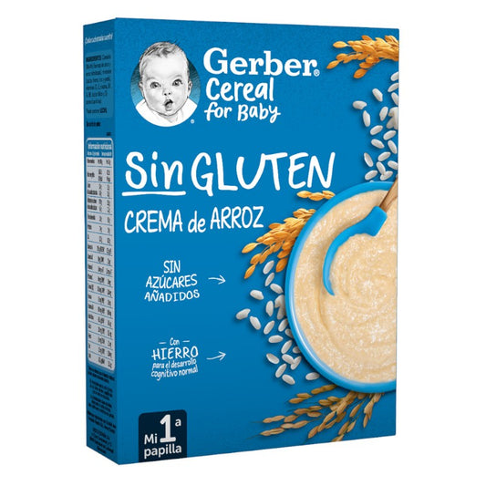 GERBER Bouillie De Crème De Riz Sans Gluten +6 Mois 250g