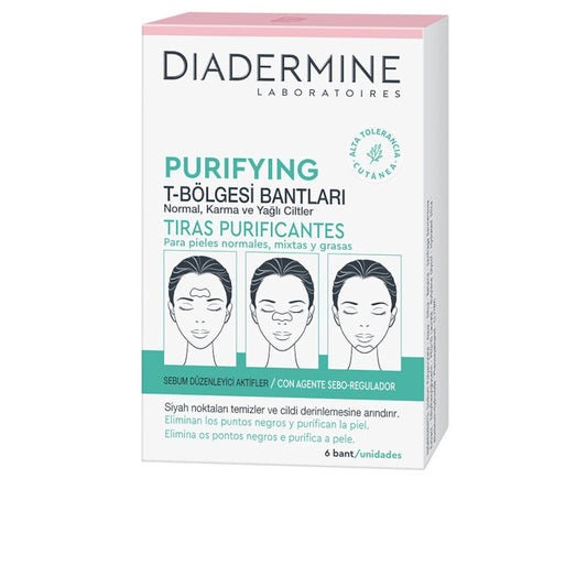 Diadermine Bandes Purifiantes pour Peaux Normales Mixtes 6 unités